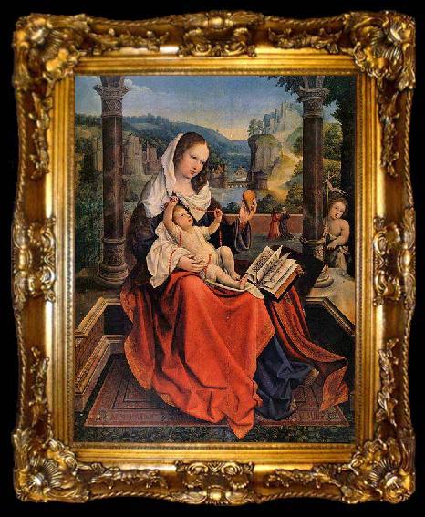 framed  Bernard van orley Mary with Child and John the Baptist, ta009-2